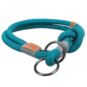 Trixie BE NORDIC Zug-Stopp-Halsband – petrol – 55 cm